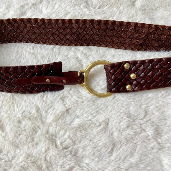 Vintage Woven Leather Belt main image 4